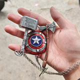 Tabe3 Shield Hammer Axe Keychain Set